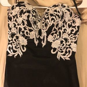 Beautiful black trumpet style prom dress